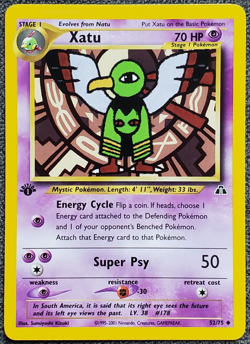 1st Edition Xatu - Neo Discovery - #52/75 - Vintage Pokemon Card 2001 WOTC - Image 1