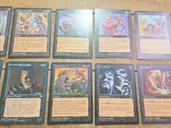 Magic The Gathering Lot Alliances Black LP X10 Cards - Image 2