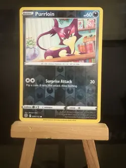 PURRLOIN - 90/172 - Brilliant Stars NM - Reverse Holo Common - Pokemon TCG Card - Image 4