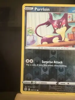PURRLOIN - 90/172 - Brilliant Stars NM - Reverse Holo Common - Pokemon TCG Card - Image 5