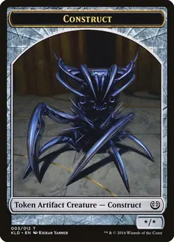 MTG CONSTRUCT ARTIFACT CREATURE */* (0/0) TOKEN MTG - KALADESH KLD - Image 1