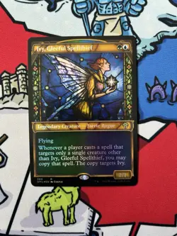 Ivy, Gleeful Spellthief x1 Mtg Foil Stained Glass Showcase Dominaria United - Image 1