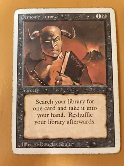 MTG Demonic Tutor Revised - Magic The Gathering - Image 1