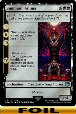 Summon: Anima ** FOIL ** Final Fantasy - CUC NM MTG - Image 1