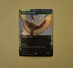 Birds of Paradise (Anime Borderless Foil) - MTG Ravnica Remastered (NM) - Image 1