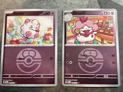 Pokemon TCG Ascended Heroes Swirlix And Slurpuff 093/217 Love Ball Reverse Holos - Image 1