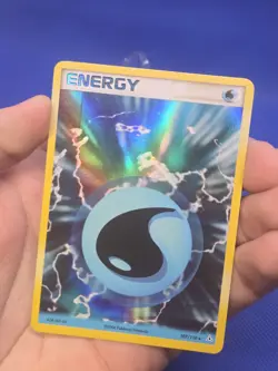 Pokemon EX Holon Phantoms Water Energy 107/110 Holo Rare LP./MP - PRINT LINE - Image 2