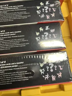 2 Pokemon Prismatic Evolutions Sam’s Club Surprise Box Booster Bundle Sealed - Image 3