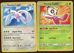 Lot of (2) Pokemon TCG BSP Shining Celebi & Lugia SM PROMOS - Image 1