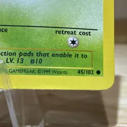 Pokemon Caterpie Base Set Basic Regular 45/102 1999 Wizards - Image 3