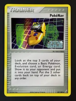 Pokemon PokeNav 83/100 Reverse Holo EX Crystal Guardians - NM - Image 1