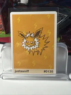 Justasniff (Jolteon) #135 - Gen 1 Pookiemoot Fan Art - Pokemon - Image 1