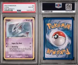 2007 Pokemon - Lugia #2 - Non-Holo - Pop Series 5 - PSA 8 - Image 1