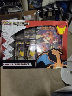 Pokemon TCG 25th Celebrations Lance's Charizard V Box New Sealed 820650809392 - Image 1