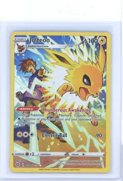 2022 Pokemon TCG Brilliant Stars Jolteon Full Art Trainer Gallery TG04/TG30 - Image 1