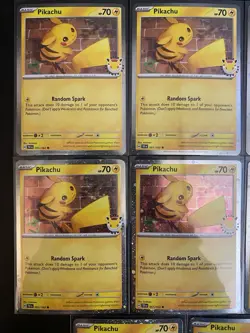 Pokemon TCG Pikachu 051 /162 Stamped 2026 Pokemon Day 30 Promo Lot Of 11 Cosmo - Image 2