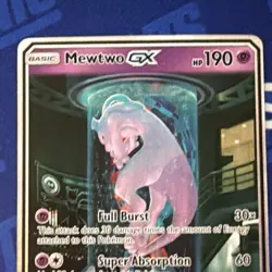 Pokemon TCG Mewtwo GX Secret Rare Holo 78/73 190 HP English - Image 5