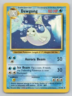 1999 Pokemon Classic - Base Set Dewgong #25 - Image 1