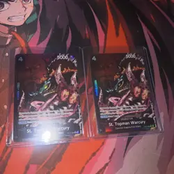 St. Topman Warcury Alt Art OP13-089 Carrying On His Will One Piece TCG - Image 1