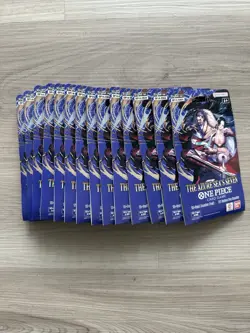 One Piece OP-14 The Azure Sea’s Seven Sleeved Booster Pack Lot of 14 Sealed ENG - Image 1