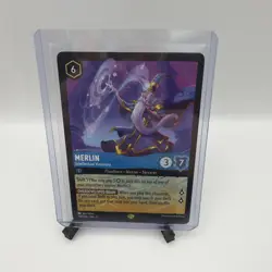 Disney Lorcana TCG Merlin Intellectual Visionary Cold Foil 159/204 Legendary NM - Image 1