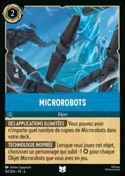 Carte Disney Lorcana Chapitre 6 microrobots 167/204 Peu Commune FR - Image 1