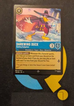 Darkwing Duck - Dashing Gadgeteer 150/204 Cold Foil Super Rare Disney Lorcana - Image 1