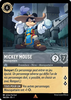 Lorcana - Mickey Mouse - Mousquetaire - MINT/NMINT - FR - FOIL - Image 1