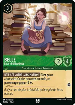 Lorcana - Belle - Rat de bibliotheque - MINT/NMINT - FR - FOIL - Image 1