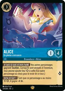 Lorcana - Alice - En pleine croissance - MINT/NMINT - FR - FOIL - Image 1