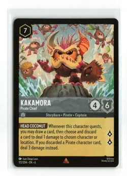 KAKAMORA 172/204 RARE NON FOIL DISNEY LORCANA NM - Image 1