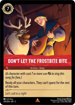 Don't Let The Frostbite Bite 129/204 Rare Shimmering Skies Lorcana Disney Eng - Image 1
