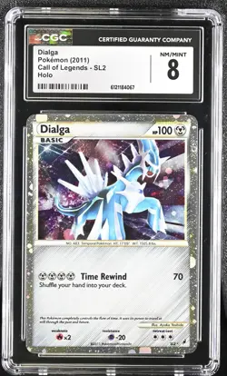 CGC 8 Dialga 2011 Call of Legends SL2 Holo Pokemon Card - Image 1