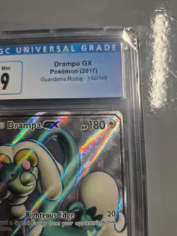 Pokemon SM Guardians Rising Drampa GX Holo Full Art Ultra Rare Card 142/145 - Image 4