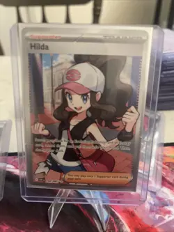 Hilda 164/086 Full Art Ultra Rare White Flare Holo Pokemon TCG Card - Image 1