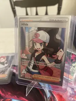 Hilda 164/086 Full Art Ultra Rare White Flare Holo Pokemon TCG Card - Image 2