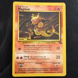 Magmar 39/62 Fossil Regular Pokemon TCG Card - Image 1