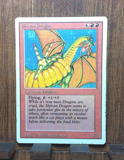 MTG Shivan Dragon - REVISED EDITION - LP Nice Card VINTAGE CARD!! - Image 2