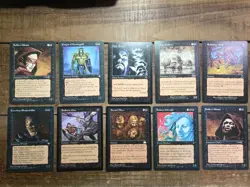 Magic The Gathering Lot Alliances Black LP X10 Cards - Image 1
