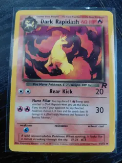Pokemon Dark Rapidash TCG Team Rocket Card 44/82 Regular - Image 1