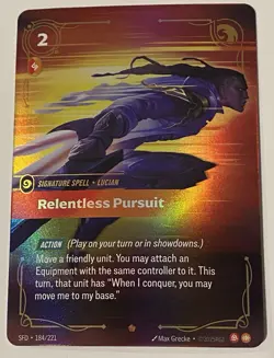 Near Mint Riftbound Spiritforged Foil Relentless Pursuit 184/221 +29 BONUS CARDS - Image 1