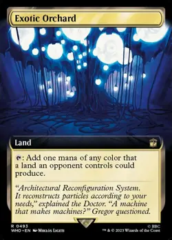 MTG Exotic Orchard - Foil - Extended Art, Light Play, English Universes Beyond: - Image 1