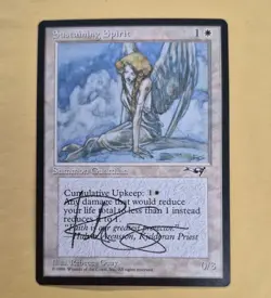 Unplayed Signed NM MTG Alliances Sustaining Spirit RESERVED Rebecca Guay EDH VTG - Image 1