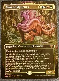 MTG: Lorwyn Eclipsed Commander, Mass of Mysteries - Borderless Foil, #003, M - Image 1