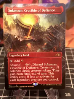 FOIL Sokenzan, Crucible of Defiance (Extended Art): Kamigawa: Neon Dynasty NM - Image 1