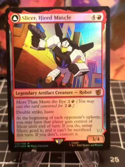 FOIL Slicer, Hired Muscle Universes Beyond: Transformers NM - Image 1