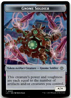 MTG Gnome Soldier Token T The Lost Caverns of Ixalan 3 LP - Image 1