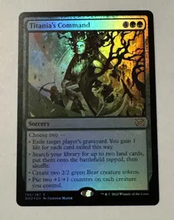 MTG Titania's Command - The Brothers' War FOIL LP - Image 1