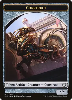 MTG CONSTRUCT ARTIFACT CREATURE */* (0/0) TOKEN MTG - KALADESH KLD - Image 1