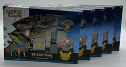 Lot of (5) Pokemon Celebrations Deluxe Pin Collection Zacian LV. X Sealed - Image 1